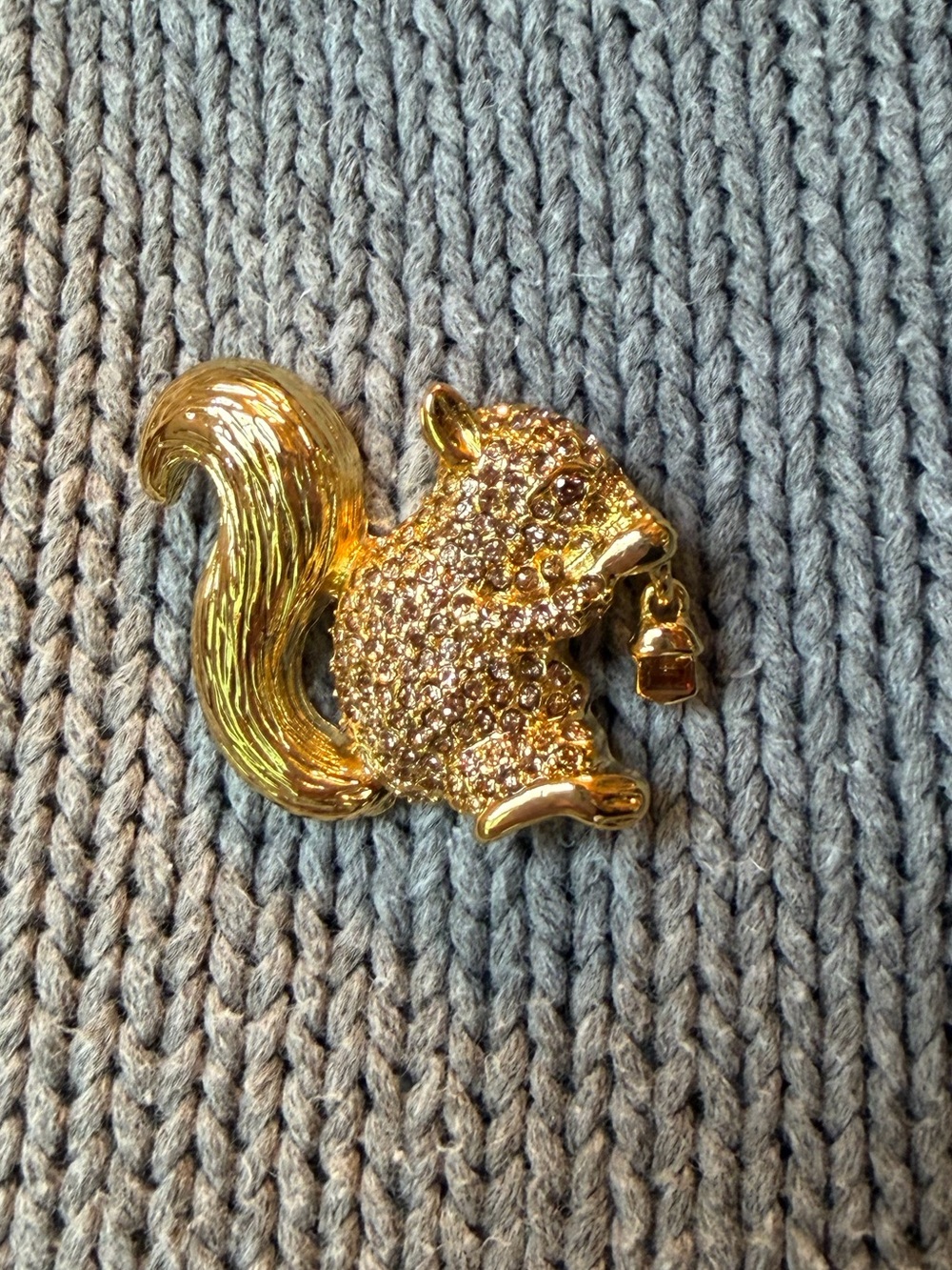 Squirrel Brooche